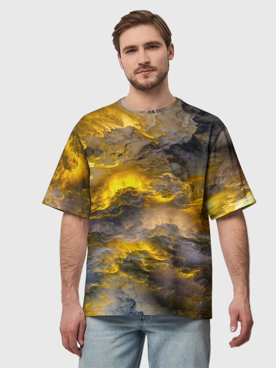 Men's oversized cotton T-shirt