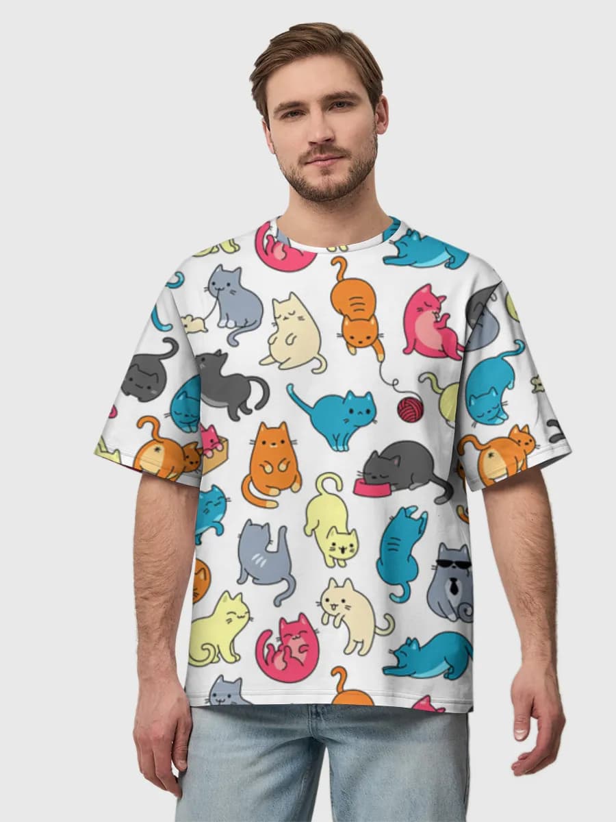 Men's oversized cotton T-shirt
