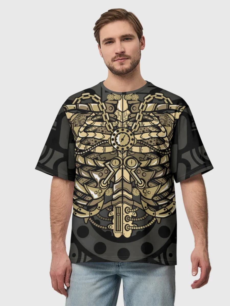 Herren Oversized Baumwoll T-Shirt