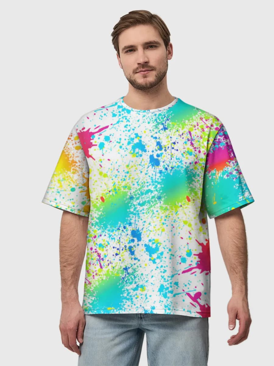 Camiseta de algodón extragrande para hombre