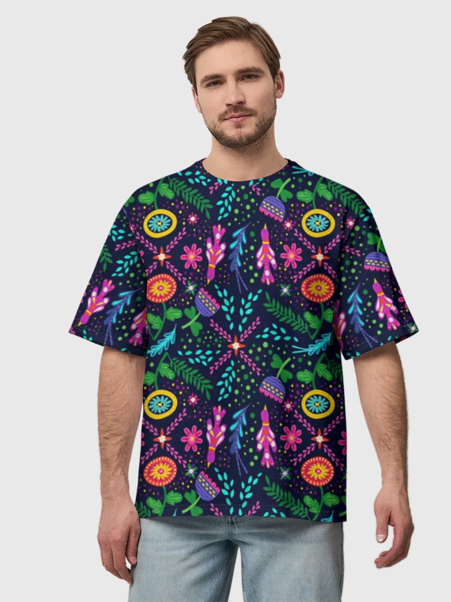 メンズ ビッグシルエット コットンTシャツ