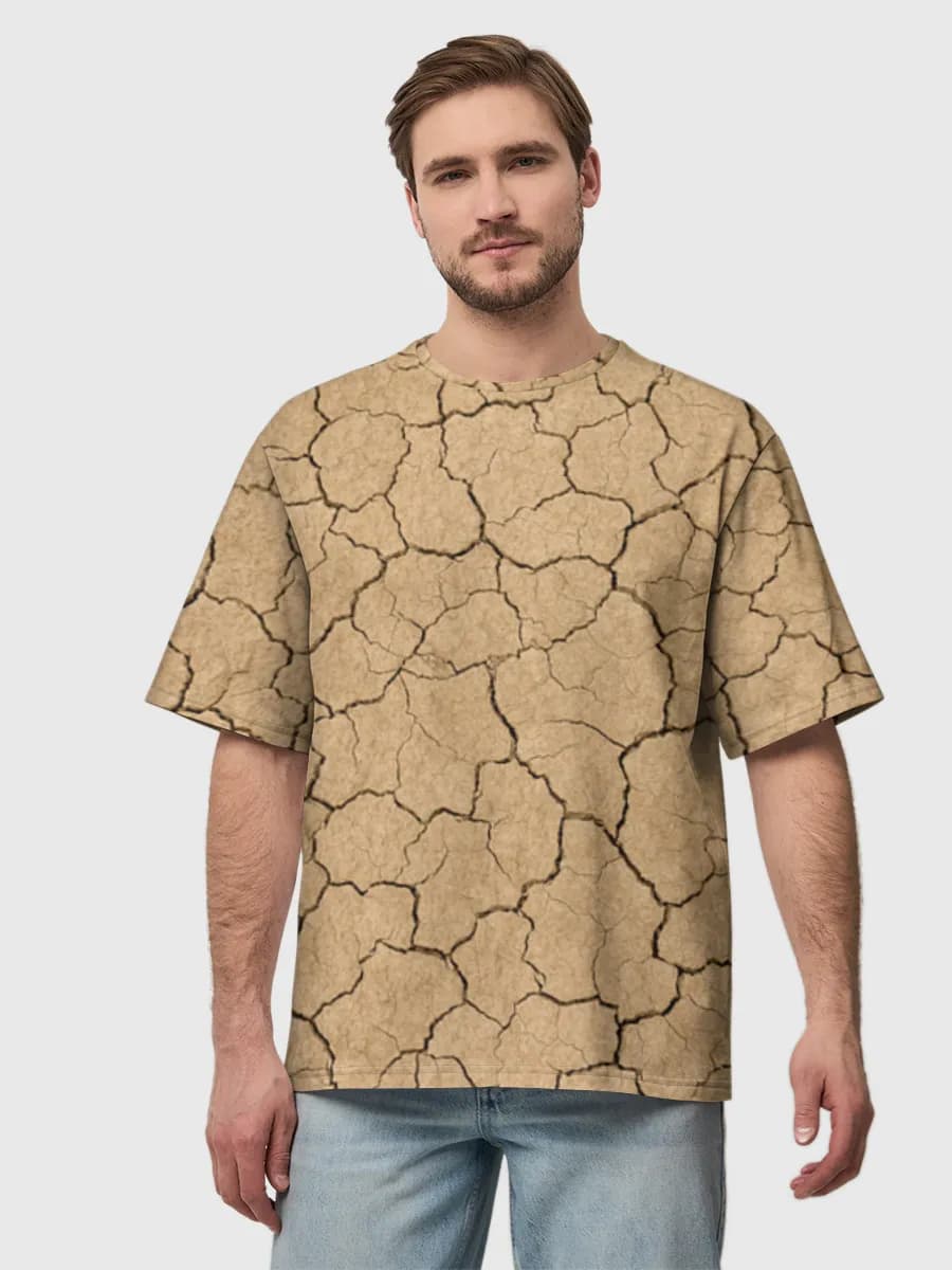 Camiseta de algodón extragrande para hombre