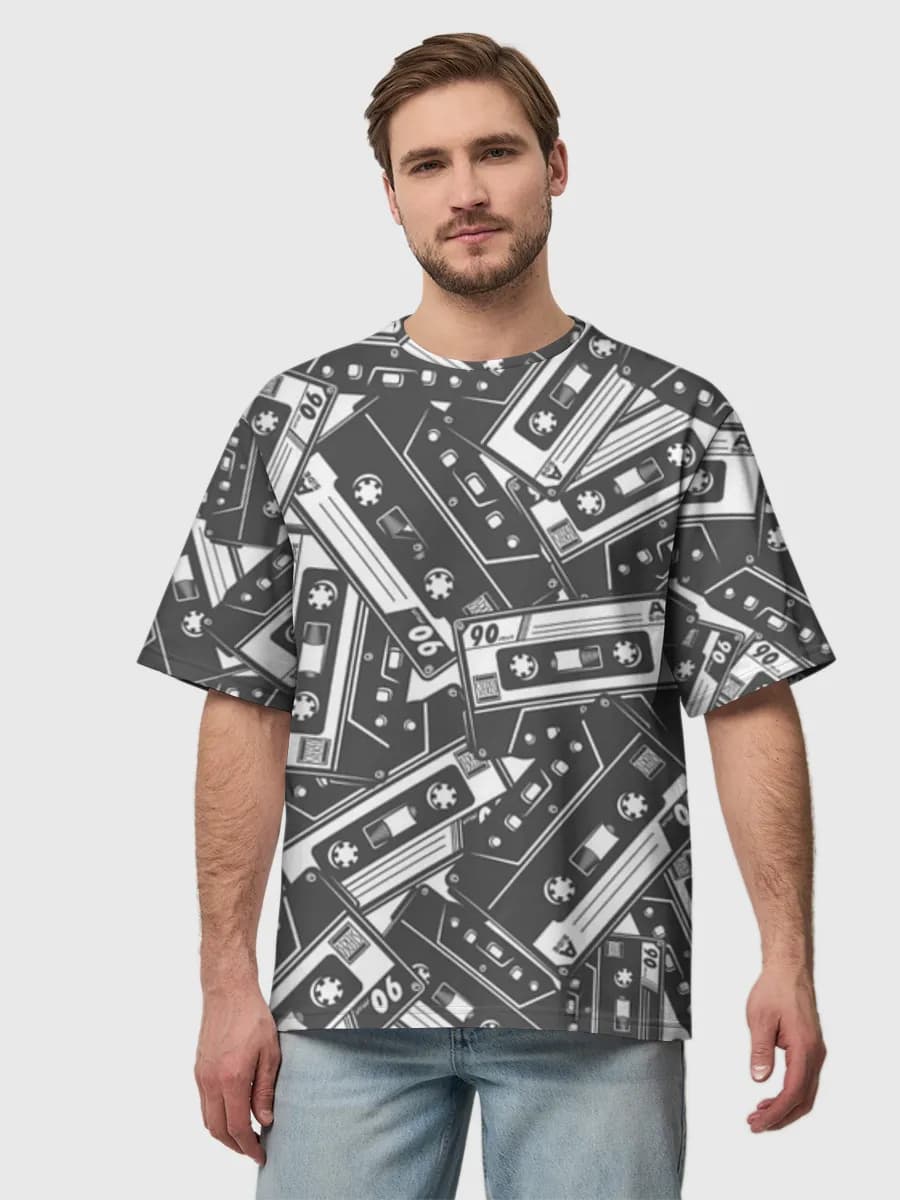 Herren Oversized Baumwoll T-Shirt
