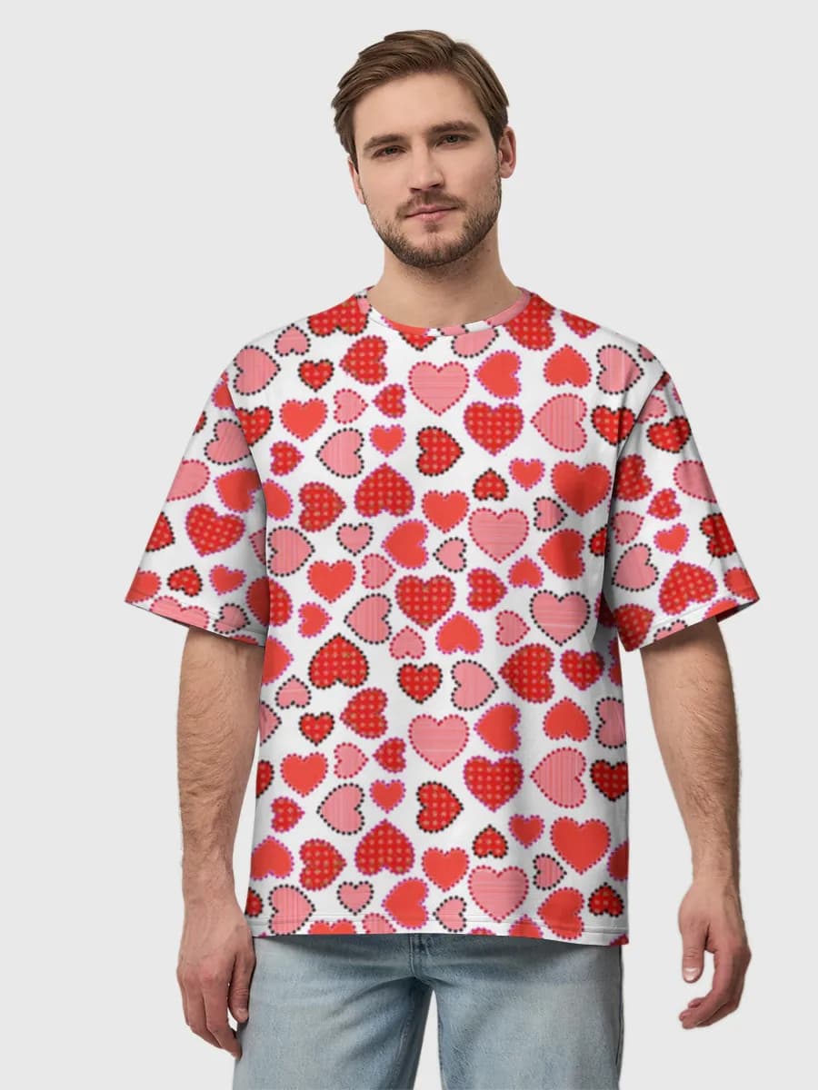 Men's oversized cotton T-shirt