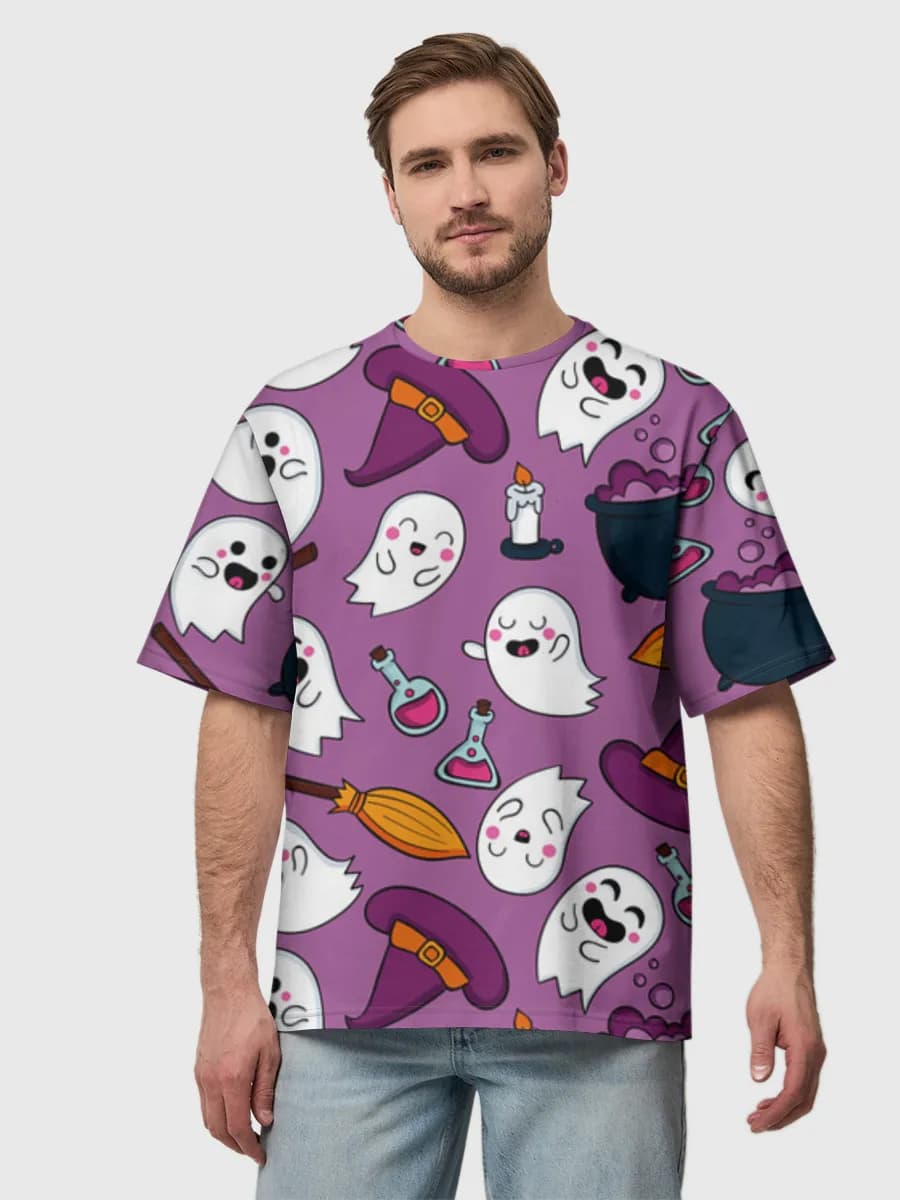 Camiseta de algodón extragrande para hombre