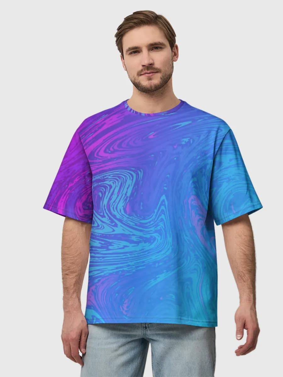 メンズ ビッグシルエット コットンTシャツ