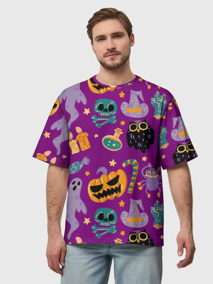 Men's oversized cotton T-shirt
