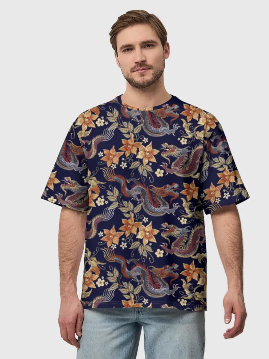 メンズ ビッグシルエット コットンTシャツ