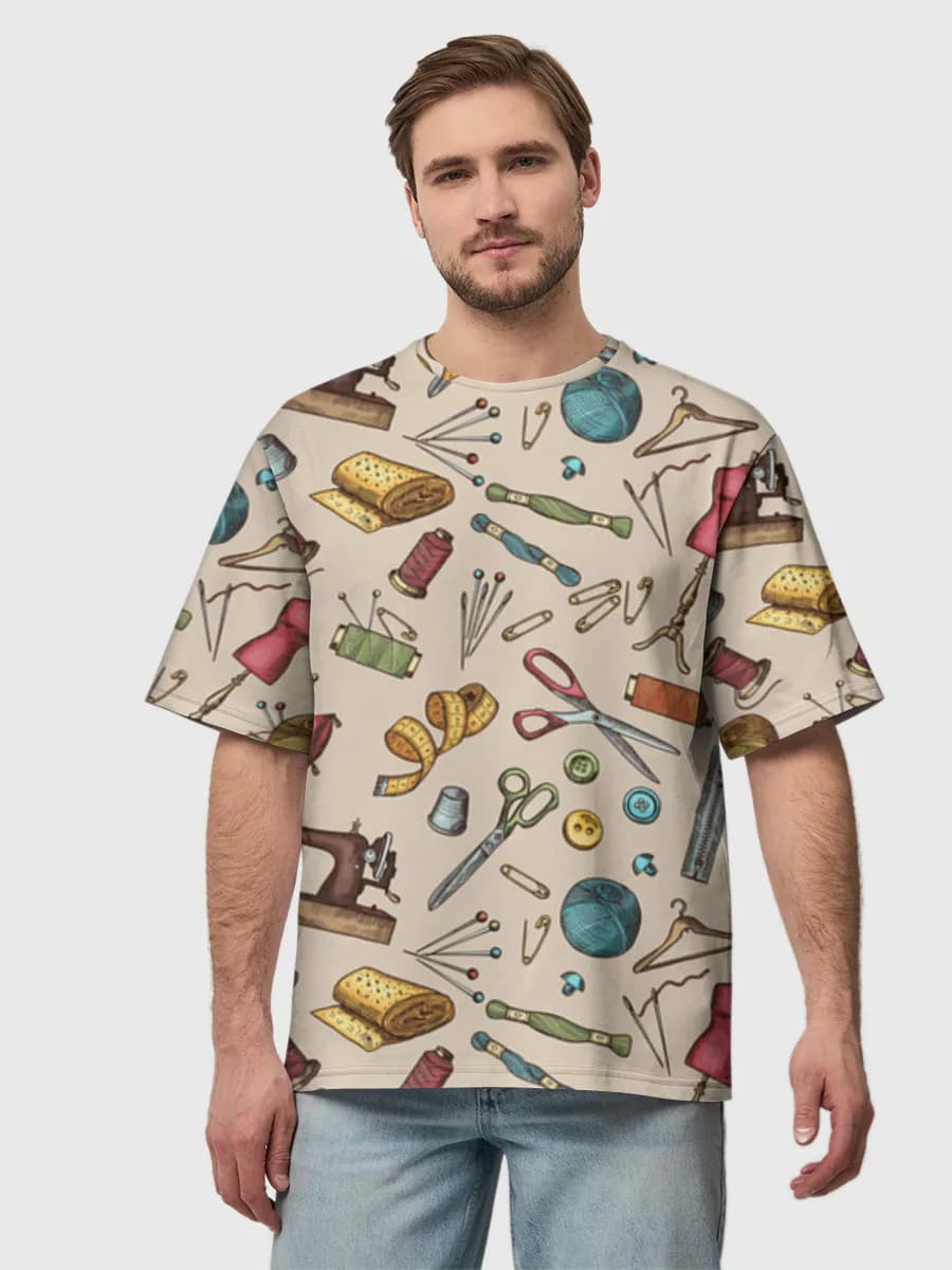Men's oversized cotton T-shirt