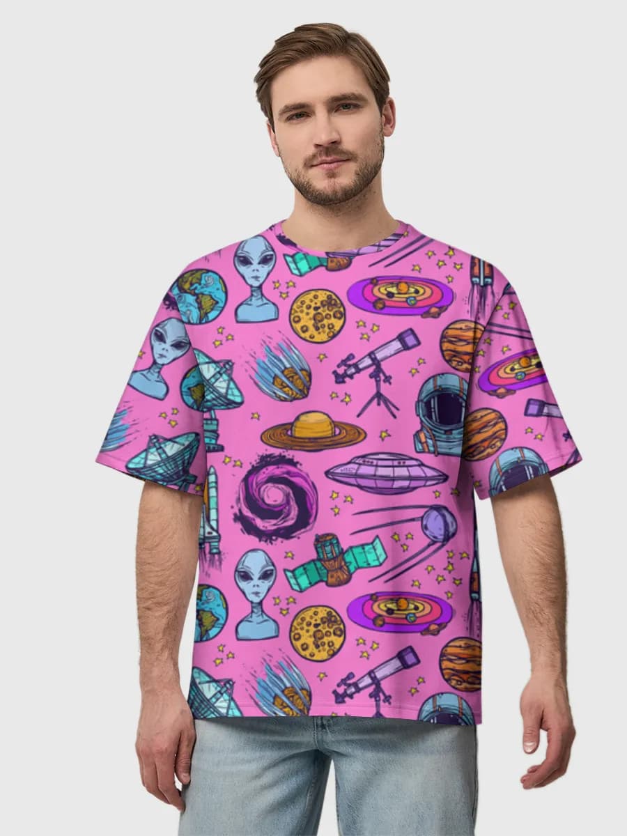 Men's oversized cotton T-shirt