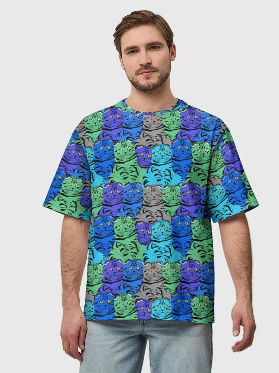 Men's oversized cotton T-shirt