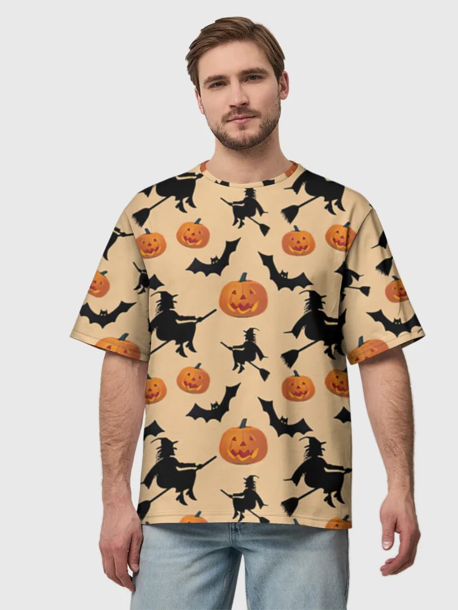 Camiseta de algodón extragrande para hombre