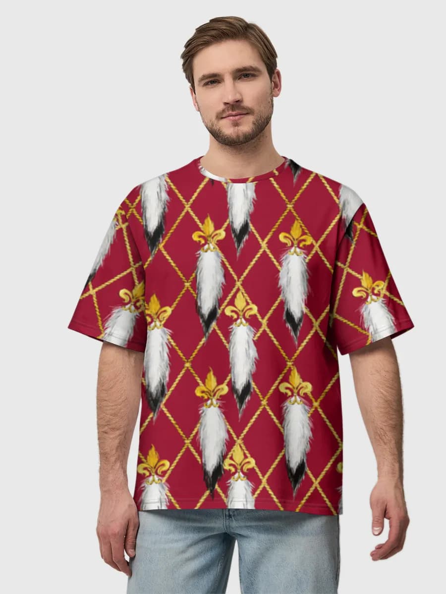 Camiseta de algodón extragrande para hombre