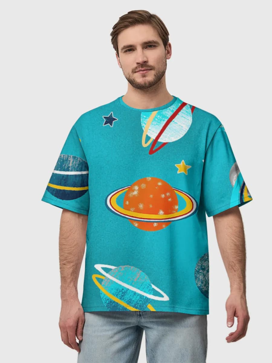 Men's oversized cotton T-shirt