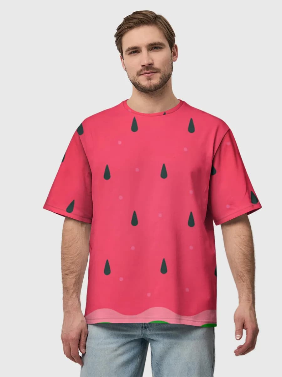 Camiseta de algodón extragrande para hombre