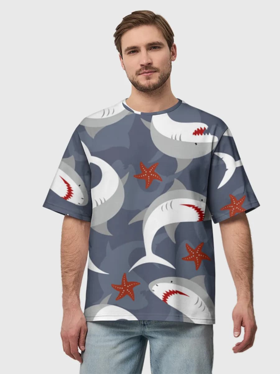 Men's oversized cotton T-shirt
