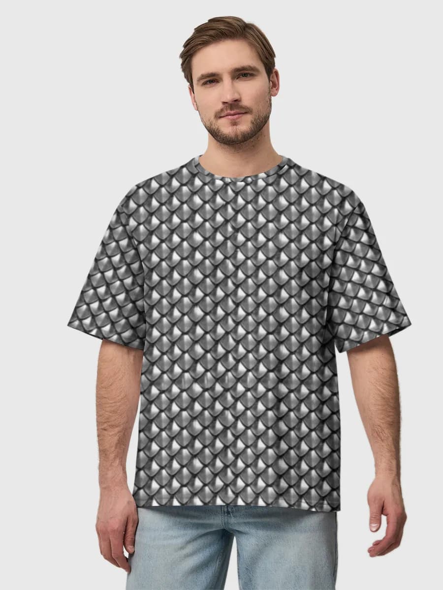 Camiseta de algodón extragrande para hombre