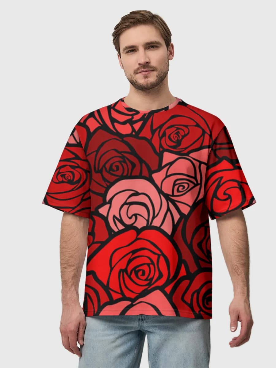 Men's oversized cotton T-shirt