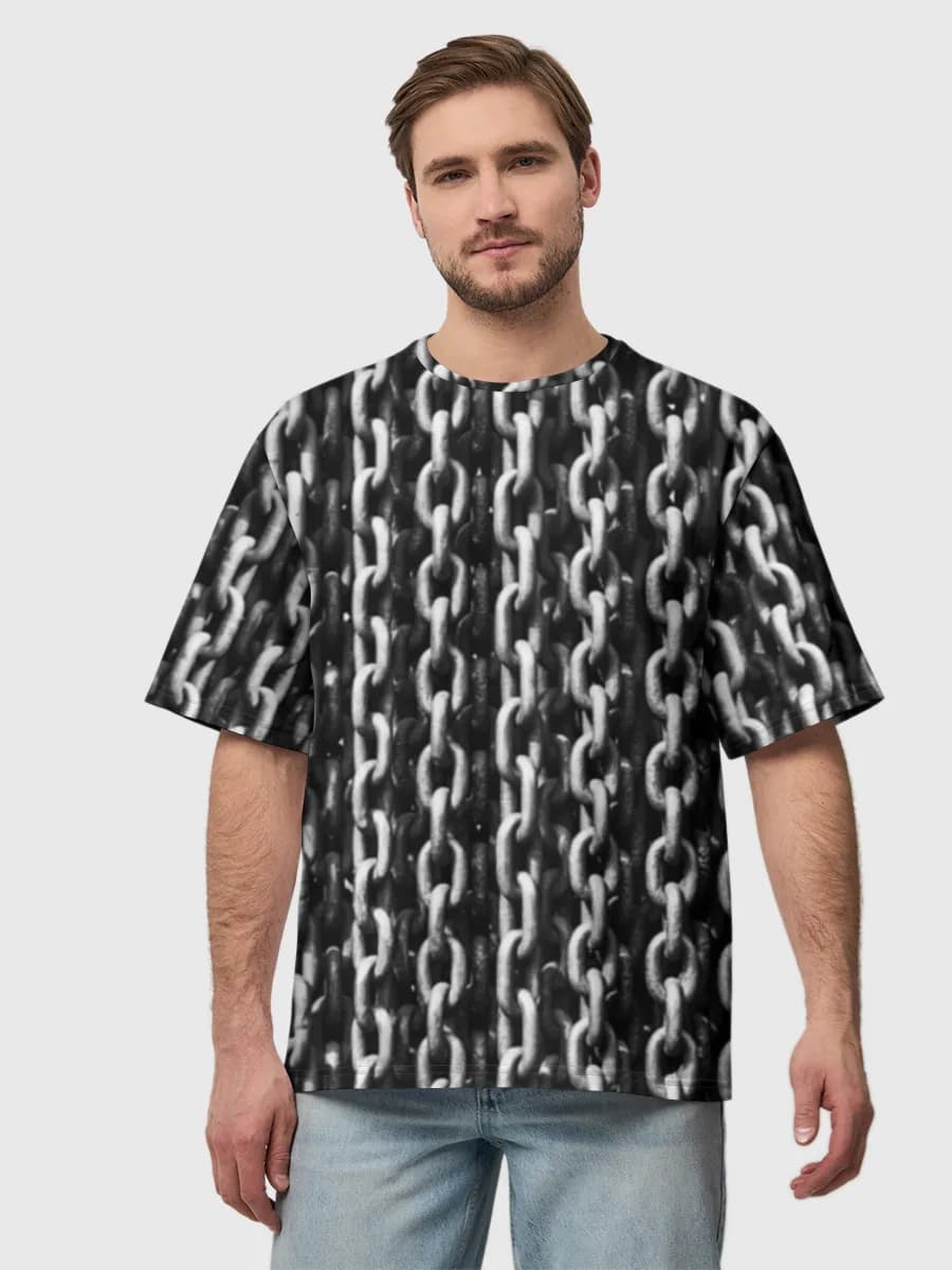 Men's oversized cotton T-shirt