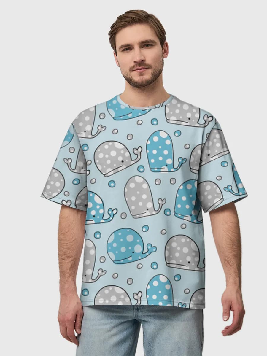Men's oversized cotton T-shirt