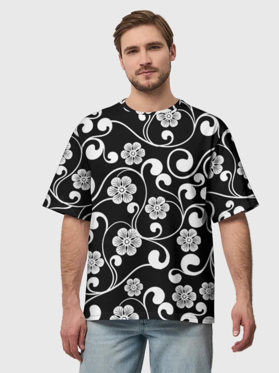 Men's oversized cotton T-shirt