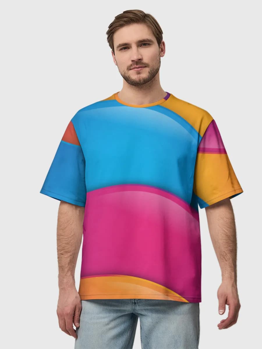 Men's oversized cotton T-shirt