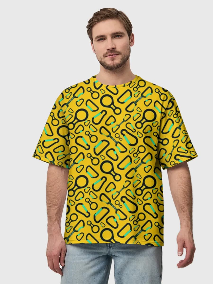 Camiseta de algodón extragrande para hombre