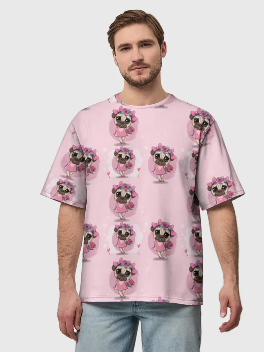 Men's oversized cotton T-shirt