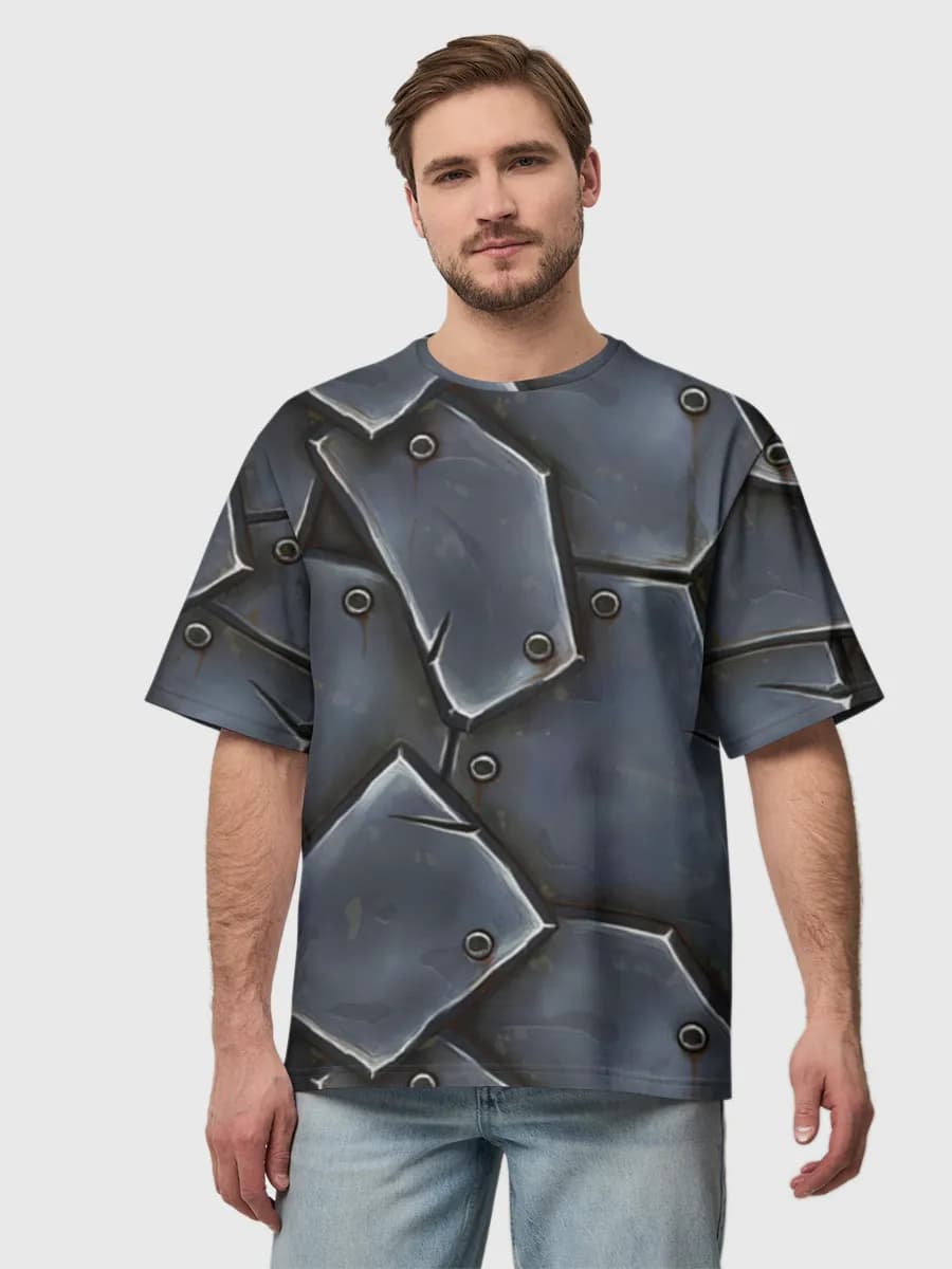Herren Oversized Baumwoll T-Shirt