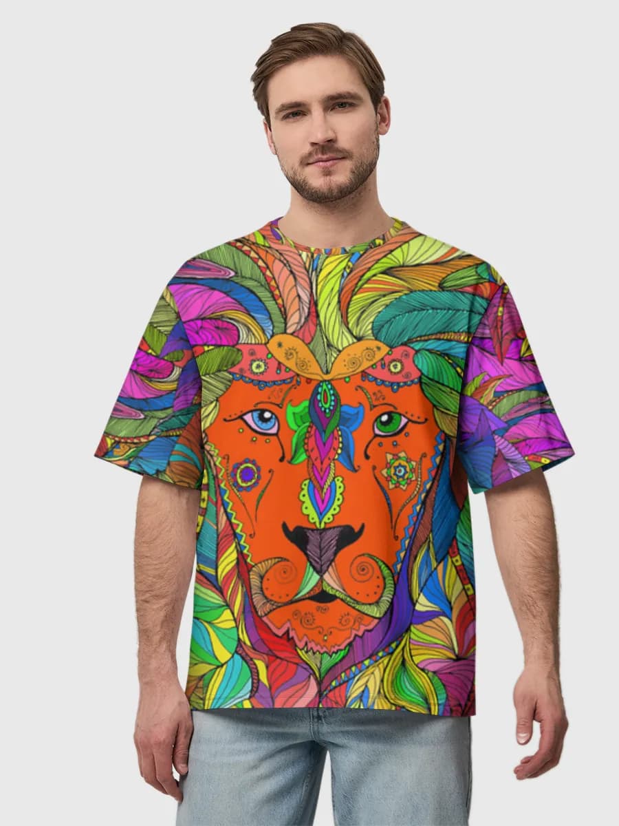 Men's oversized cotton T-shirt