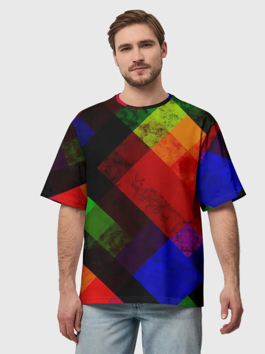 Herren Oversized Baumwoll T-Shirt