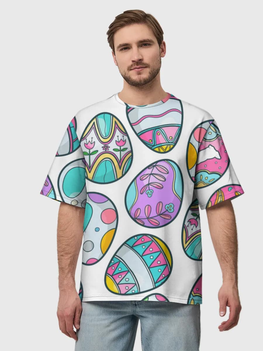 Men's oversized cotton T-shirt