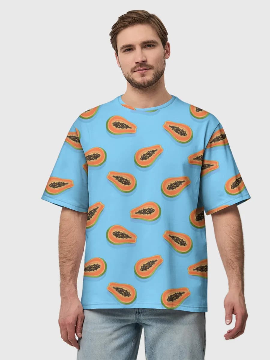 Men's oversized cotton T-shirt