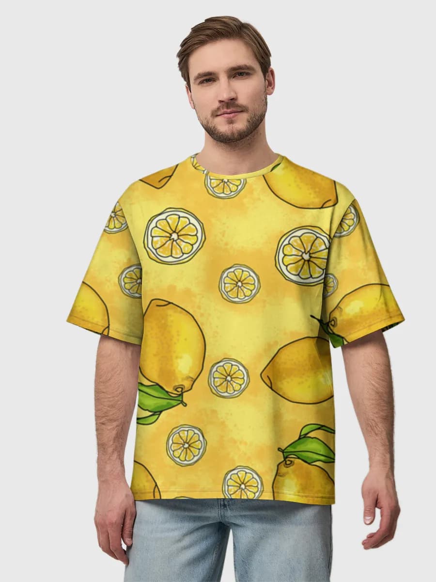 Men's oversized cotton T-shirt