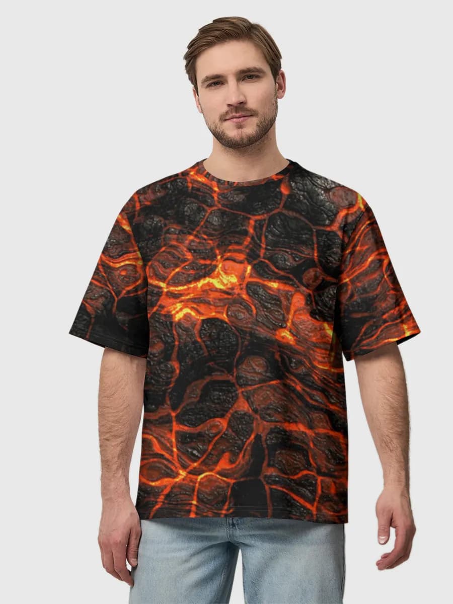 Men's oversized cotton T-shirt
