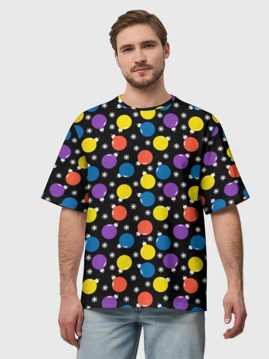 Camiseta de algodón extragrande para hombre
