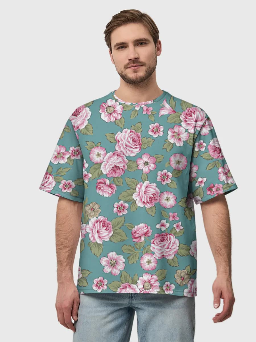 Men's oversized cotton T-shirt