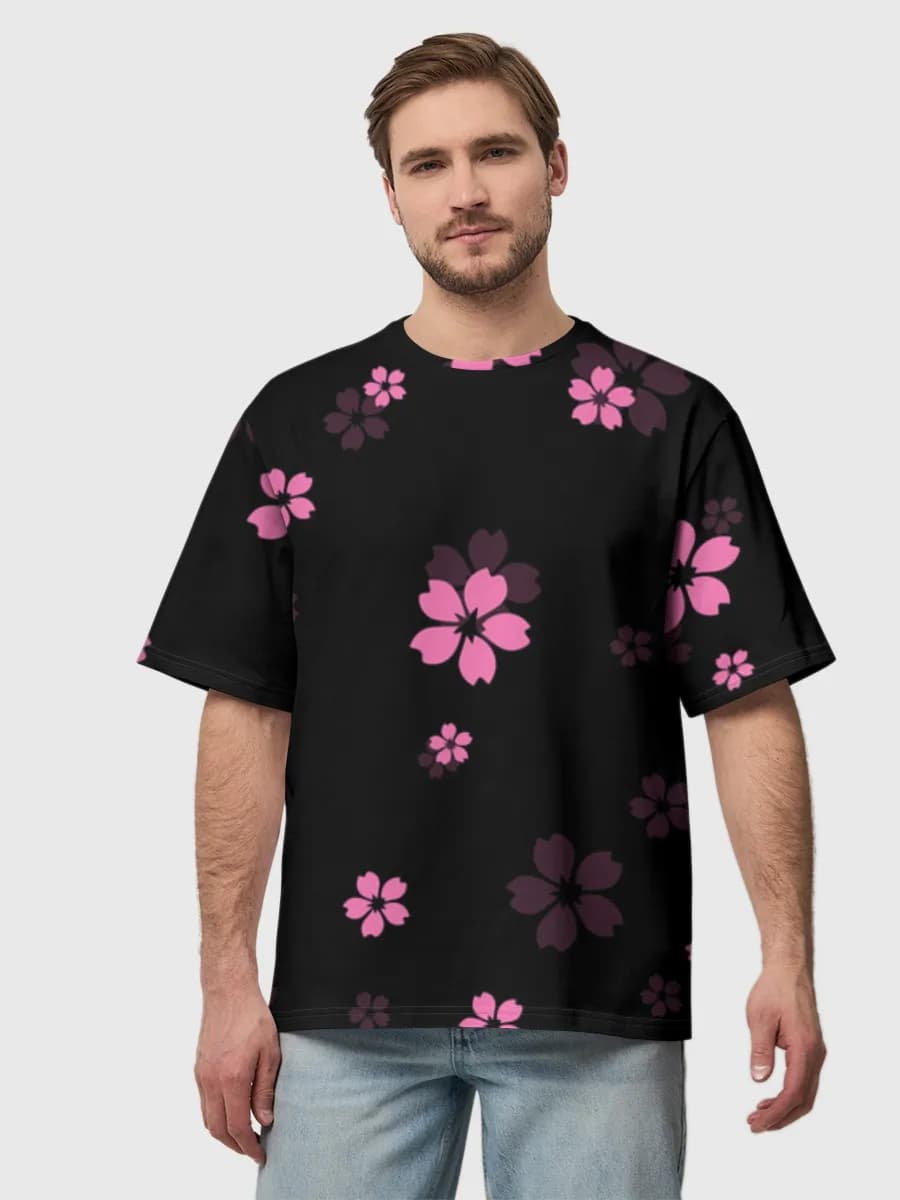 Herren Oversized Baumwoll T-Shirt