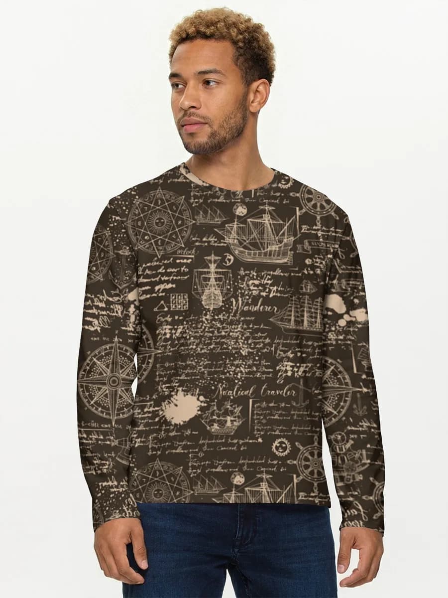 Men's cotton long sleeve shirt