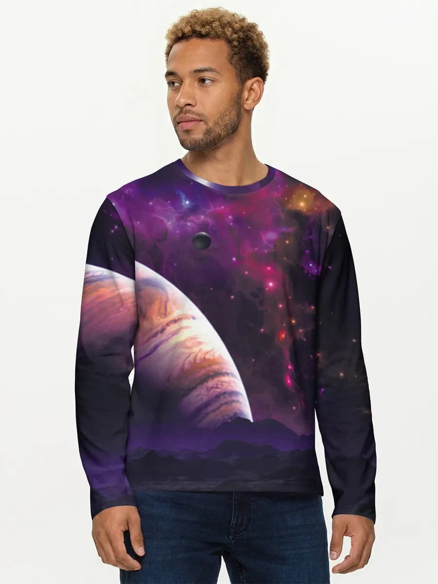 Men's cotton long sleeve shirt