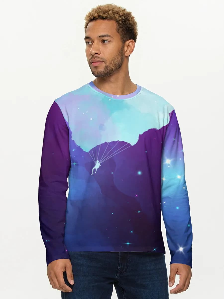 Men's cotton long sleeve shirt