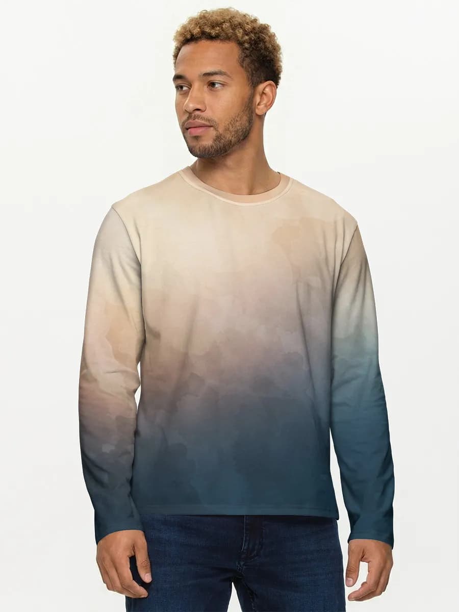 Men's cotton long sleeve shirt