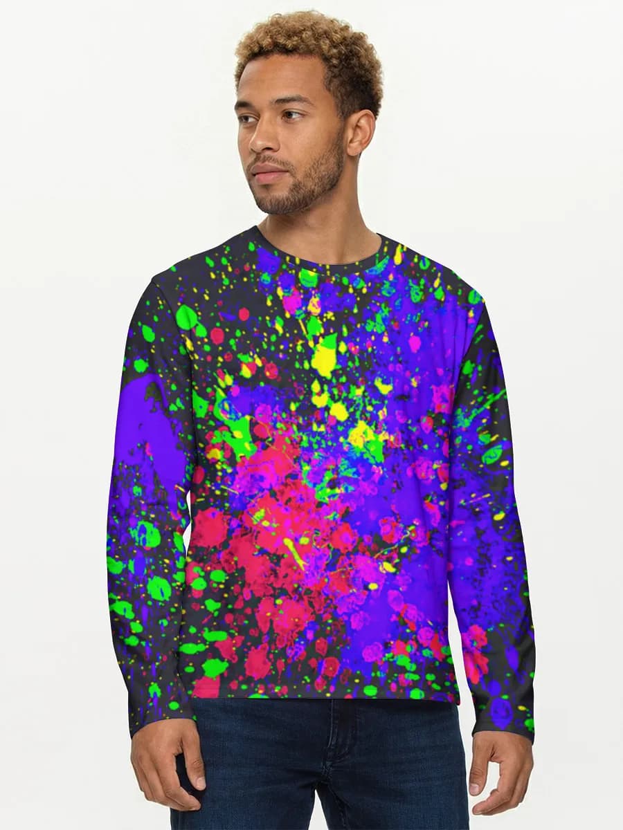 T-shirt Coton Manches Longues Homme