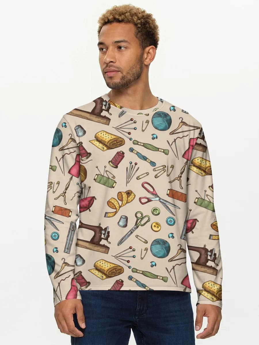 Men's cotton long sleeve shirt
