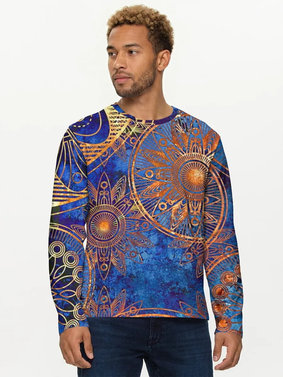 Men's cotton long sleeve shirt