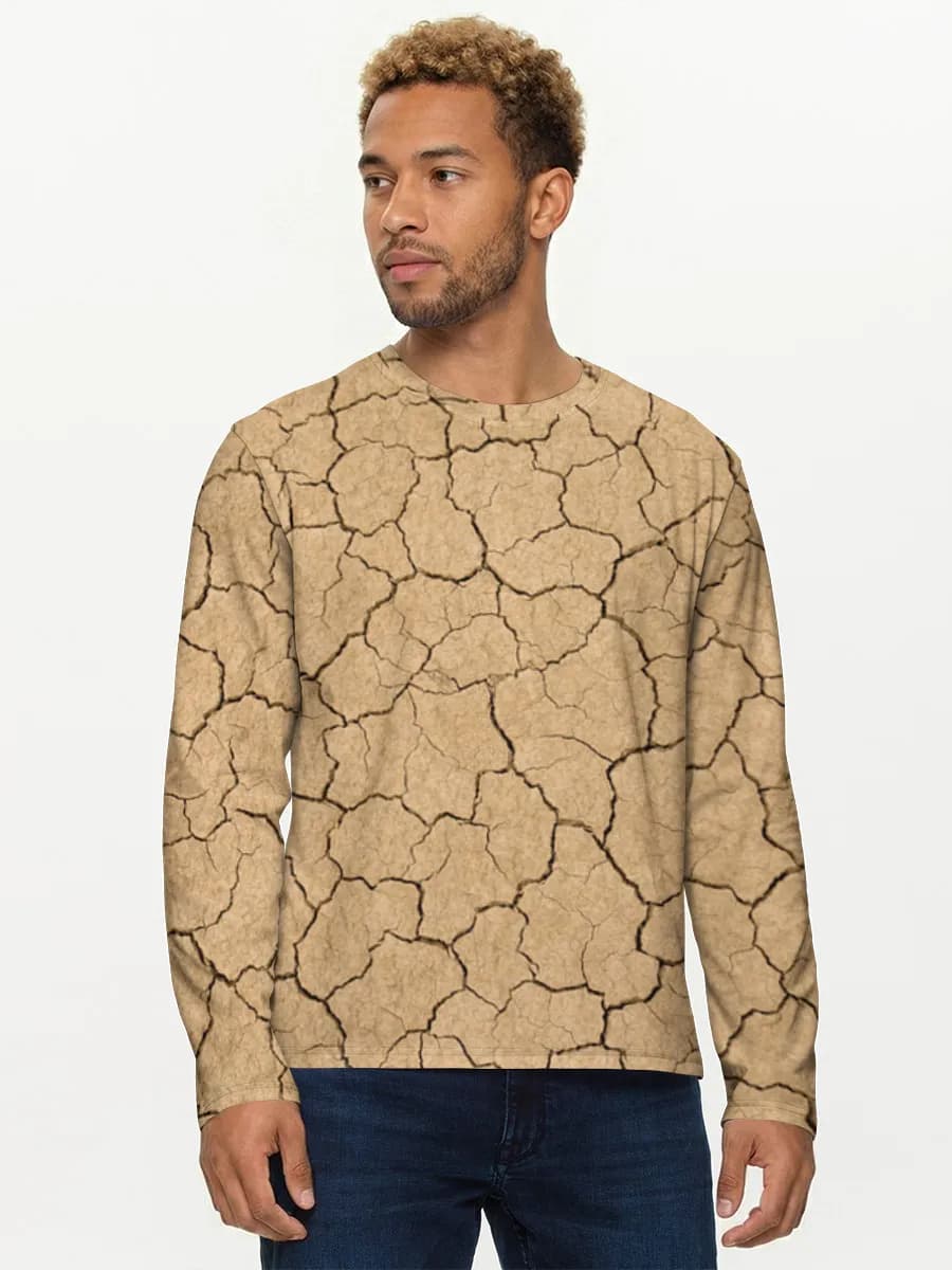 Camisa de manga larga de algodón para hombre