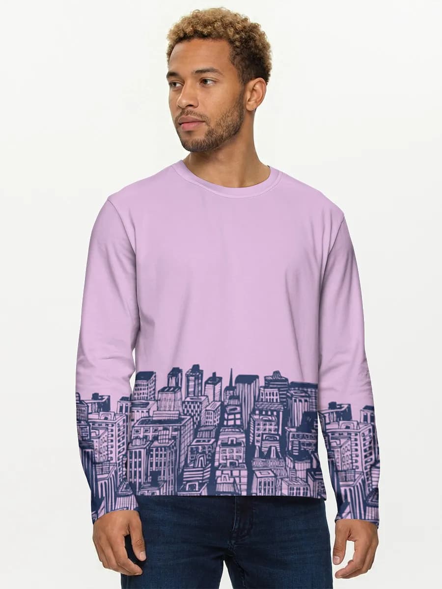 T-shirt Coton Manches Longues Homme
