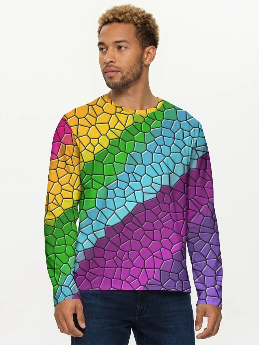 Camisa de manga larga de algodón para hombre