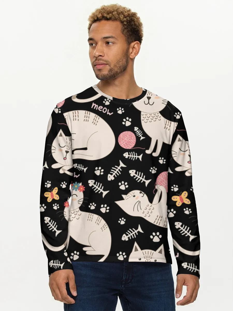 Men's cotton long sleeve shirt