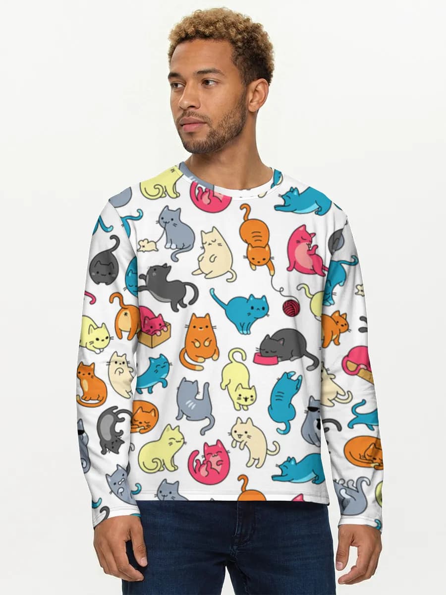 Men's cotton long sleeve shirt